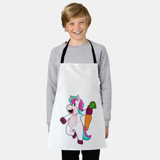 Unicorn with Carrot Schort (Gedragen)