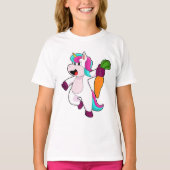 Unicorn with Carrot T-shirt (Voorkant)