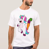 Unicorn with Carrot T-shirt (Voorkant)