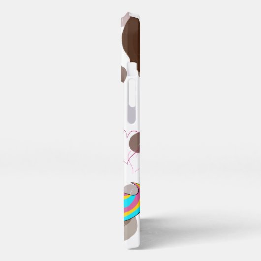 Unicorn with Coffee  iPhone Hoesje (Linkerkant)