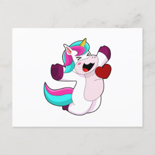 Unicorn with Heart Briefkaart