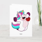 Unicorn with Heart Kaart (Achterkant)