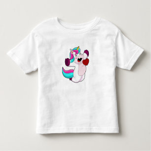 Unicorn with Heart Kinder Shirts