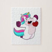 Unicorn with Heart Legpuzzel (Verticaal)
