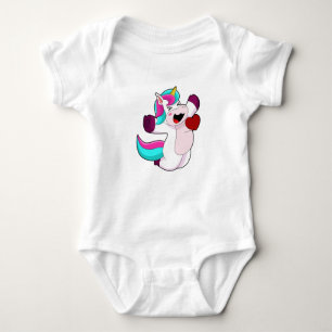 Unicorn with Heart Romper