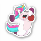 Unicorn with Heart Sticker (Voorkant)