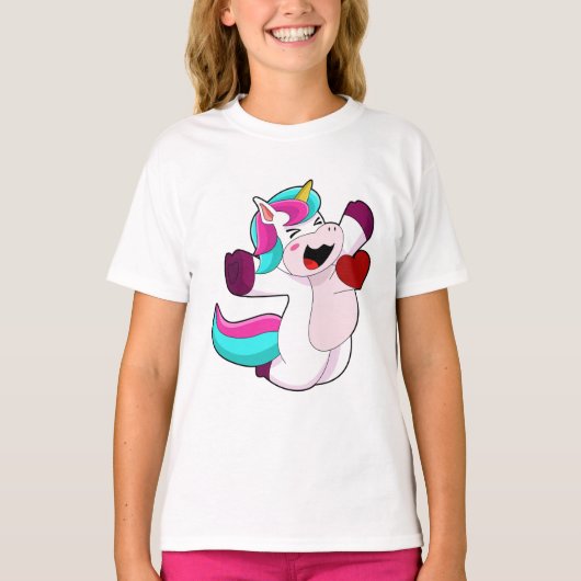 Unicorn with Heart T-shirt (Voorkant)