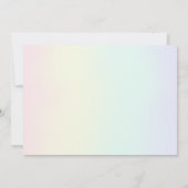 Unicorn with Magic Rainbow Birthday Girl Kaart (Achterkant)