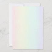 Unicorn with Magic Rainbow Birthday Girl Kaart (Achterkant)