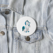 Unicorn with Soap bubbles Ronde Button 7,6 Cm (In situ)