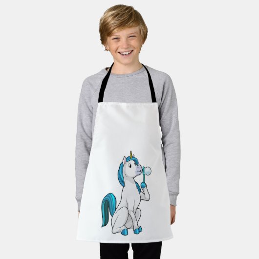 Unicorn with Soap bubbles Schort (Gedragen)