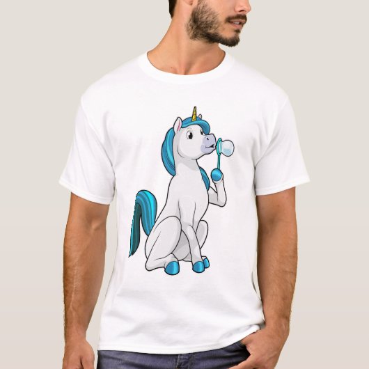 Unicorn with Soap bubbles T-shirt (Voorkant)