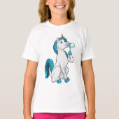 Unicorn with Soap bubbles T-shirt (Voorkant)