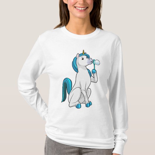 Unicorn with Soap bubbles T-shirt (Voorkant)