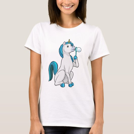 Unicorn with Soap bubbles T-shirt (Voorkant)