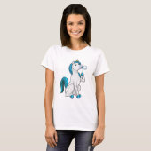 Unicorn with Soap bubbles T-shirt (Voorkant volledig)