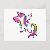 Unicorn with Wings Briefkaart (Voorkant)