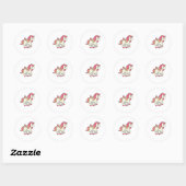 Unicorn with Wings Ronde Sticker (Vel)