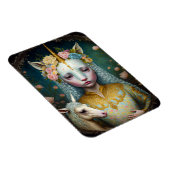 Unicorn Woman Fantasy Art Magneet (Rechterzijde)