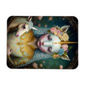 Unicorn Woman Fantasy Art Magneet (Horizontaal)