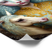 Unicorn Woman Fantasy Art Poster (Hoek)
