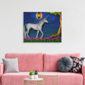 Unicorn World Wrapped Canvas Afdruk (Insitu (Woonkamer))