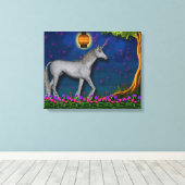 Unicorn World Wrapped Canvas Afdruk (Insitu (Houten vloer))