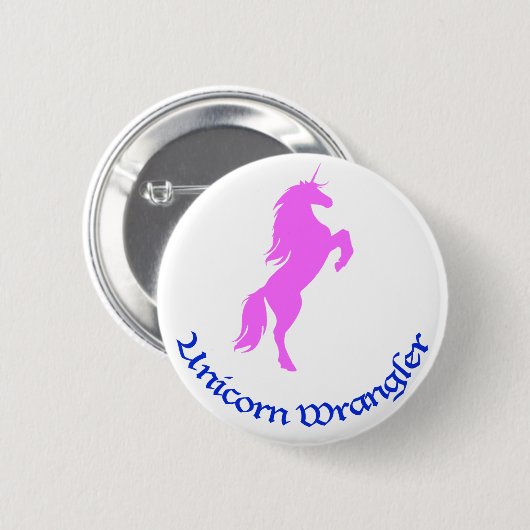 Unicorn Wrangler Ronde Button 5,7 Cm (Voorkant /achterkant)