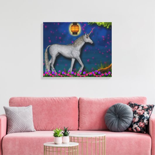 Unicorn Wrapped Canvas (Insitu (Woonkamer))