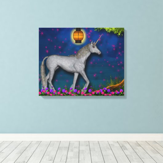 Unicorn Wrapped Canvas (Insitu (Houten vloer))