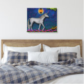 Unicorn Wrapped Canvas Afdruk (Insitu (Slaapkamer))