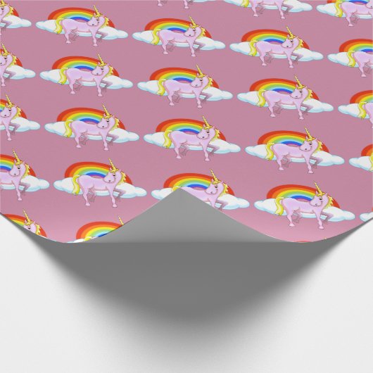 Unicorn Wrapping Paper Cadeaupapier (Hoek)