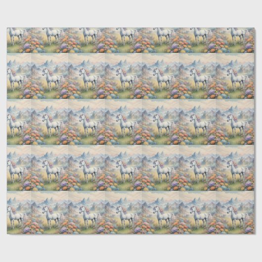 Unicorn Wrapping Paper Cadeaupapier (Vlak)