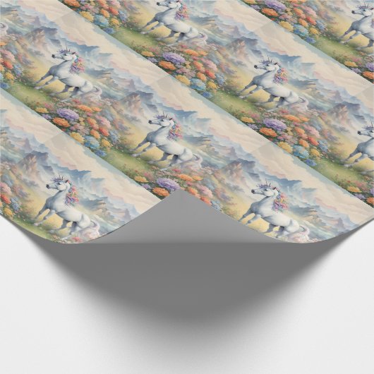 Unicorn Wrapping Paper Cadeaupapier (Hoek)