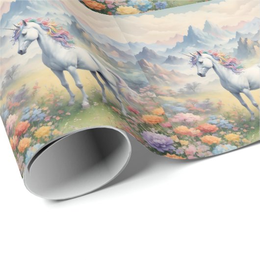 Unicorn Wrapping Paper Cadeaupapier (Rol Hoek)