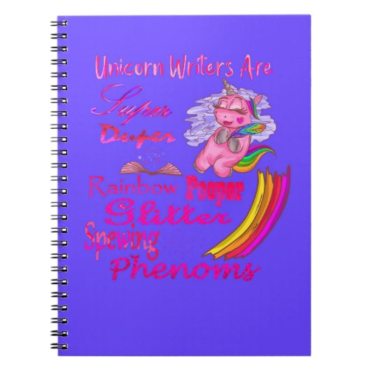 Unicorn Writers zijn superduplex Notitieboek (Voorkant)