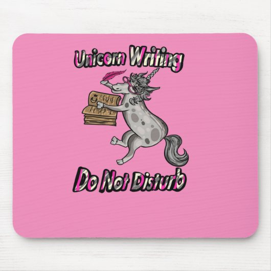 Unicorn Writing - storen niet Muismat (Voorkant)