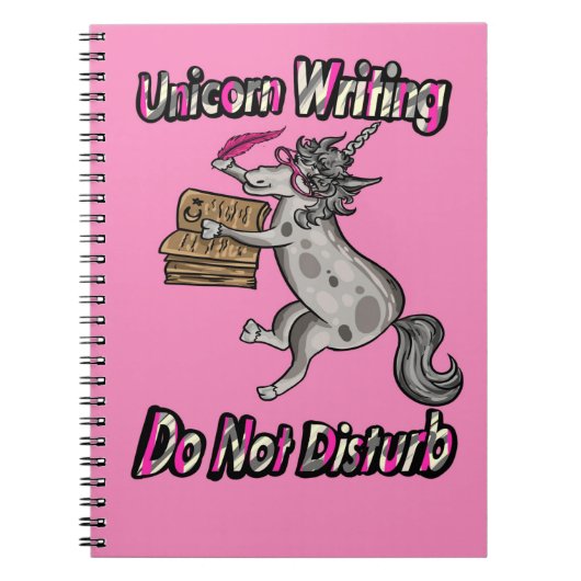 Unicorn Writing - storen niet Notitieboek (Voorkant)