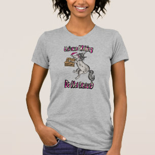 Unicorn Writing - storen niet T-shirt