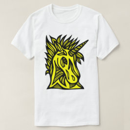 "Unicorn Yellow Black" Mannen T-Shirt