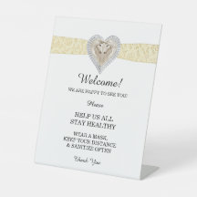 Unicorn Yellow Lace Wedding Safety