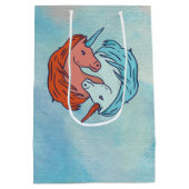 Unicorn Yin Yang Medium Cadeauzakje (Achterkant)