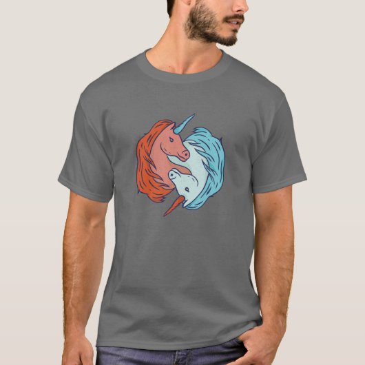 Unicorn Yin Yang T-shirt (Voorkant)