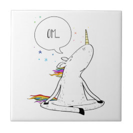Unicorn Yoga Funny Unicorn Lover Tegeltje
