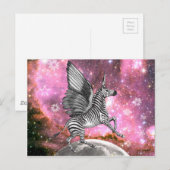 Unicorn Zebra Pegasus Briefkaart (Voorkant / Achterkant)