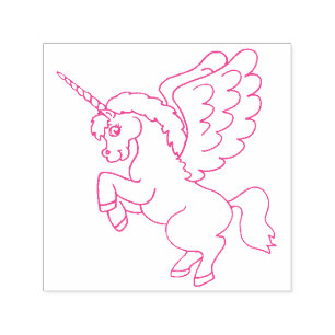 Unicorn Zelfinktende Stempel
