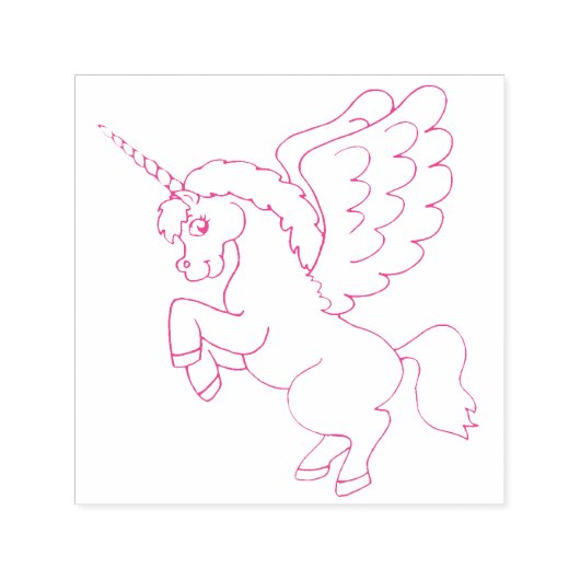 Unicorn Zelfinktende Stempel (Design)