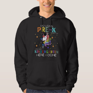 Unicorn zo lang voor de kleuter hier kom ik hier hoodie