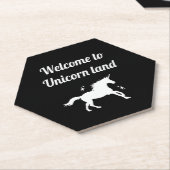 Unicorneland Kartonnen Onderzetters (Schuin)