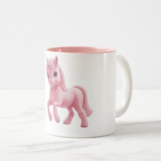 Unicornio Tweekleurige Koffiemok (Voorkant rechts)